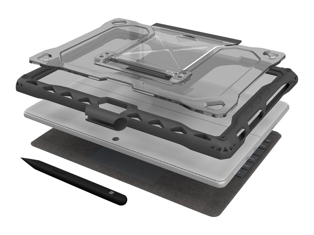 MAXCases Shield Extreme X2 - Protective case for tablet - rugged - thermoplastic polyurethane (TPU) - gray - for Microsoft Surface MS-SXX2-SP8-GRY