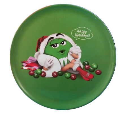 M&M Melamine Holiday Serving Tray - Green