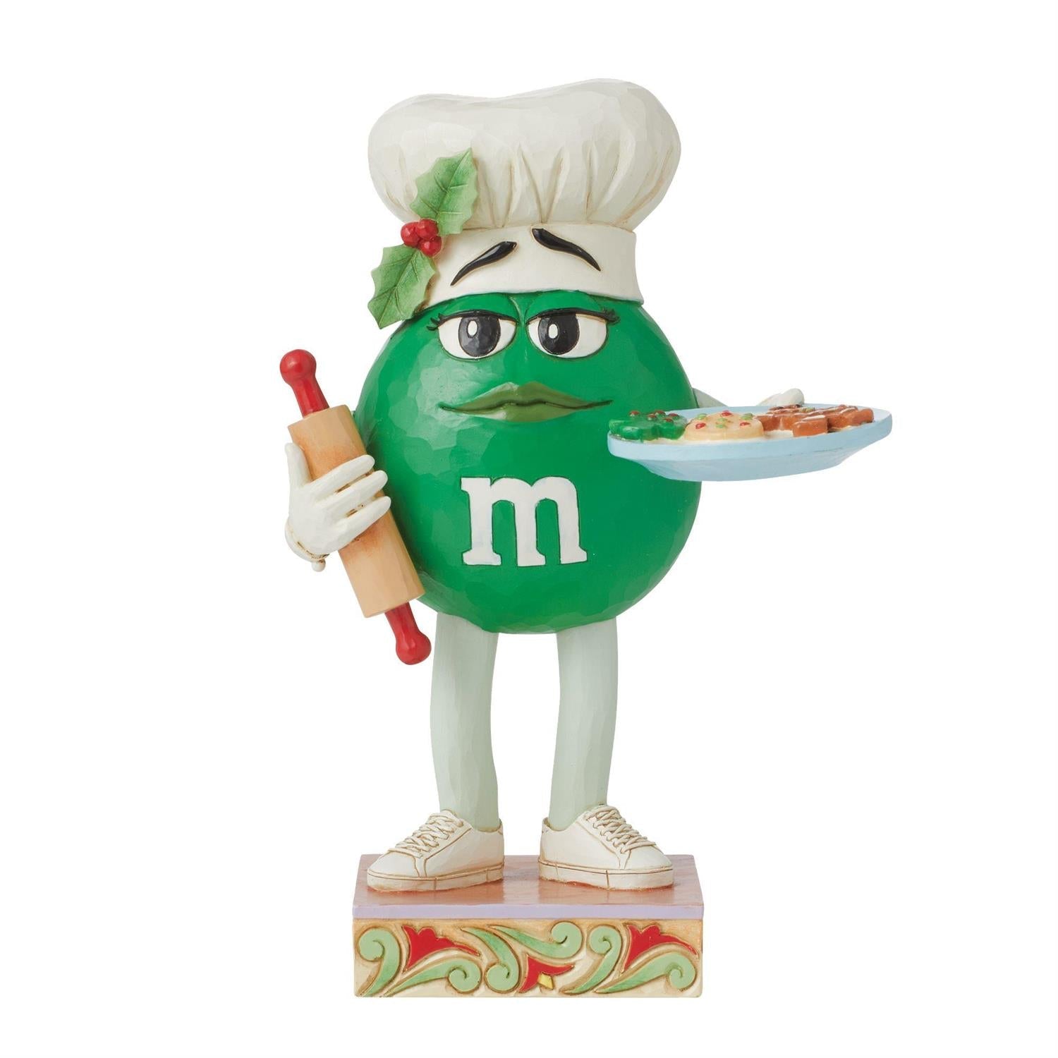 M&M'S Green Character With Cookies Figurine