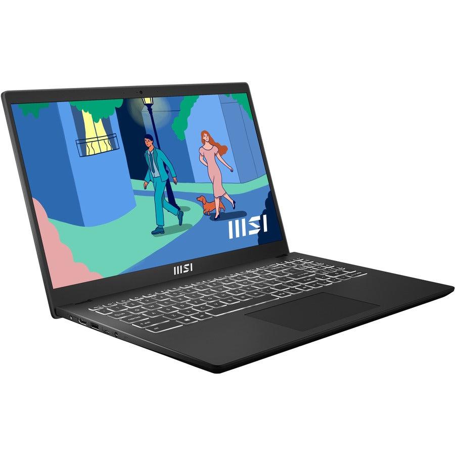 MSI Modern 15 B11M Modern 15 B11M-023US 15.6" Notebook - Full HD - 1920 x 1080 - Intel Core i5 11th Gen i5-1155G7 2.50 GHz - 16 GB Total RAM - 16 GB On-board Memory - 1 TB SSD - Classic Black