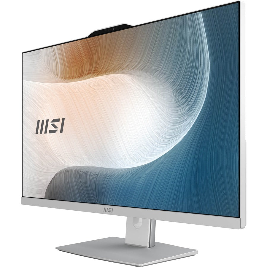 MSI Modern Modern AM272P 12M-028US All-in-One Computer - Intel Core i7 12th Gen i7-1260P - 16 GB - 512 GB SSD - 27 Full HD - Desktop - White" MOAM272P12M028
