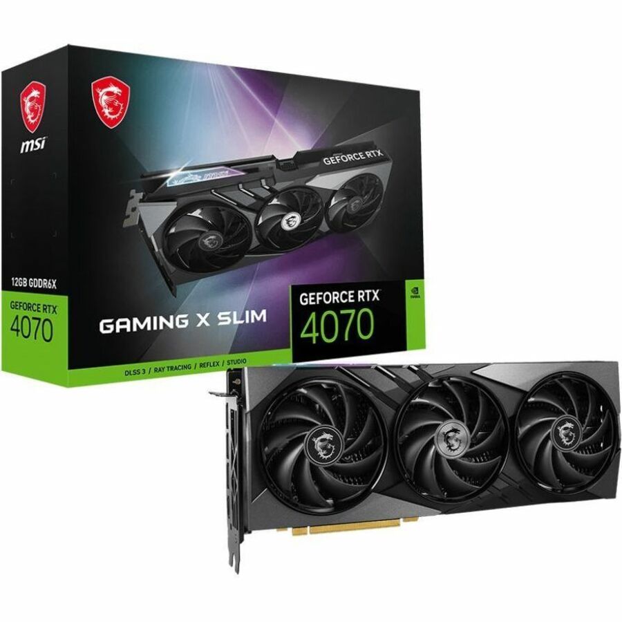 MSI NVIDIA GeForce RTX 4070 Graphic Card - 12 GB GDDR6X - 7680 x 4320 - 2.63 GHz Boost Clo