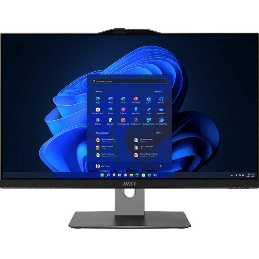 MSI PRO AP243TP 12M-010US All-in-One Computer - Intel Core i5 12th Gen i5-12400 - 8 GB RAM DDR4 SDRAM - 500 GB M.2 SSD - 23.8" Full HD 1920 x 1080 Touchscreen Display - Desktop - Black