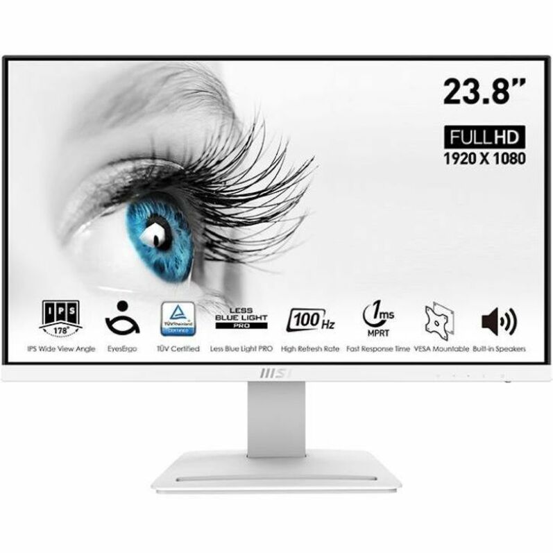 MSI Pro MP243XW 24 Class Full HD LCD Monitor - 16:9 - 23.8 Viewable - In-plane Switching (