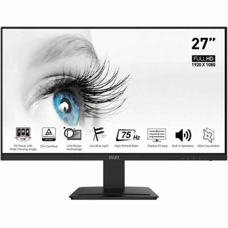 MSI Pro MP273A 27 Class Full HD LCD Monitor - 16:9 - 27 Viewable - In-plane Switching (IPS