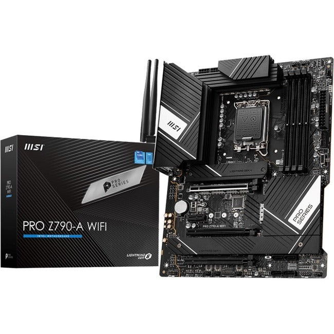 MSI Z790-A WIFI Desktop Motherboard - Intel Z790 Chipset - Socket LGA-1700 - ATX PROZ790AWIFI