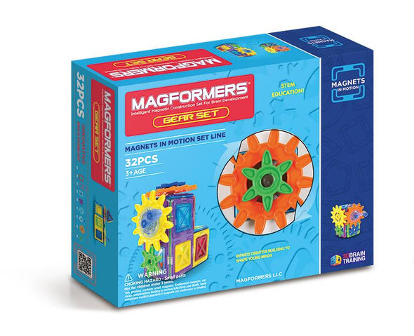 Magformers Magnets In Motion 32 Piece Gear Set