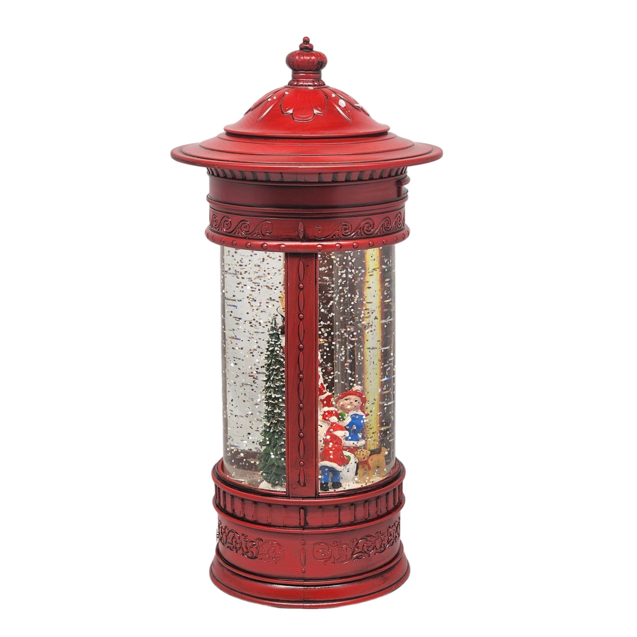 Magical Snowman WaterGlobe Vintage Mailbox