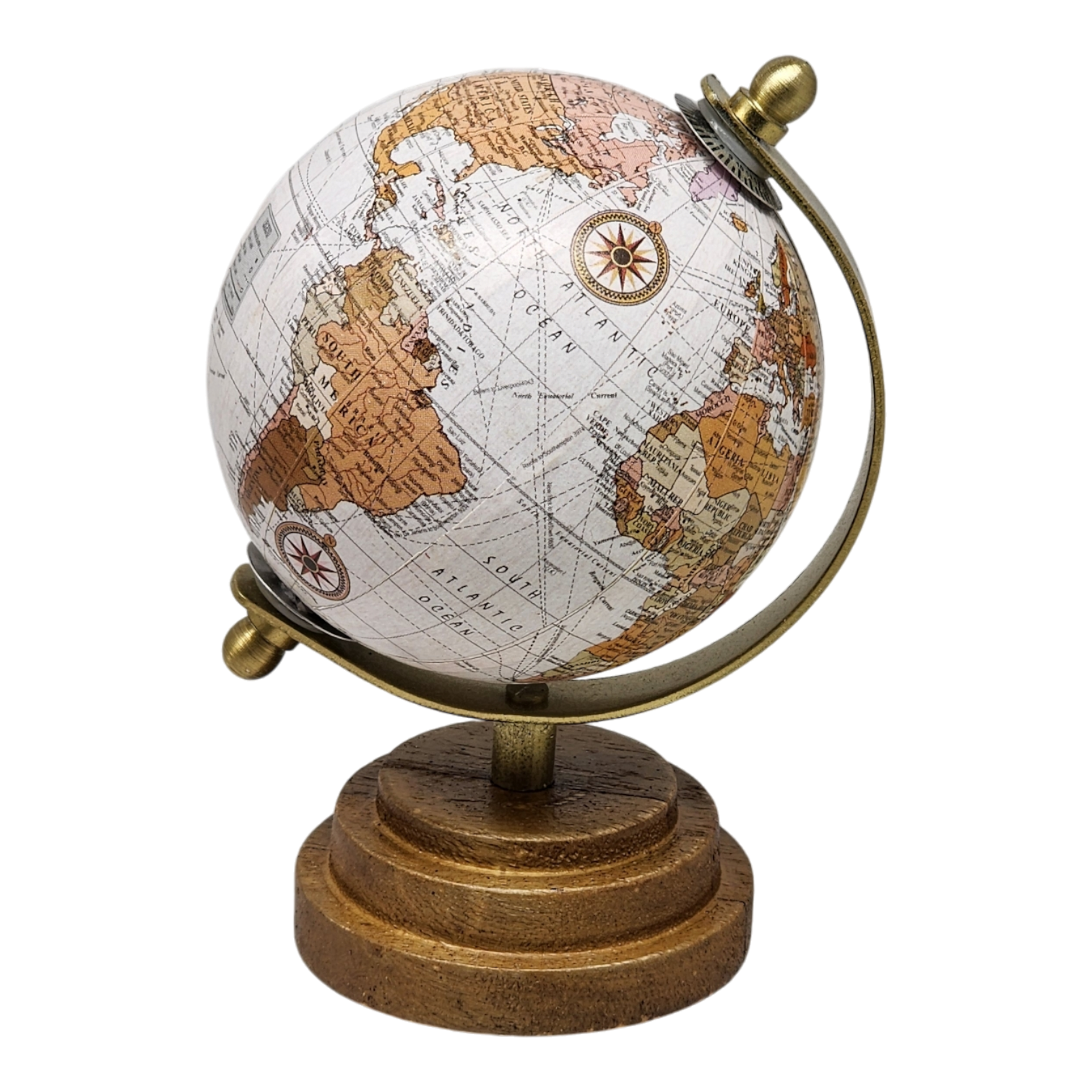 Mangowood Tabletop Globe - 6 inch - Light