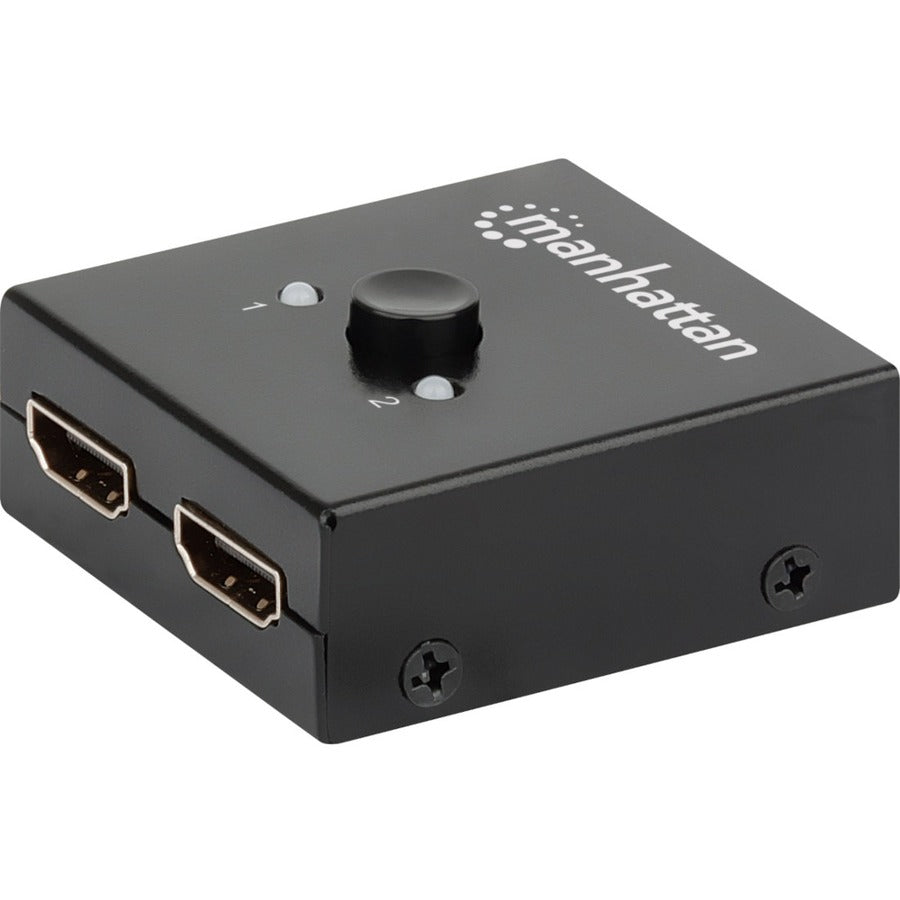 Manhattan 4K Bi-Directional 2-Port HDMI Switch - 4096 x 2160 - 4K - 1080p2 x 2 - Blu-ray