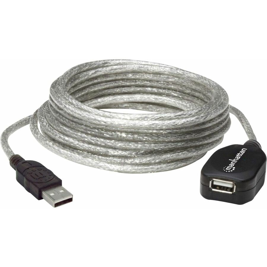 Manhattan Hi-Speed USB 2.0 Active Extension Cable - 16.40 ft USB Data Transfer Cable for