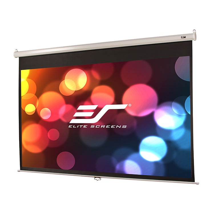 Manual Projector Screen 135" 4:3 - MaxWhite 2 Fabric 1.1 Gain | Elite Screens M135XWV2