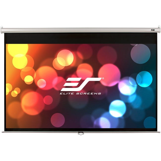 Manual Series Projection Screen HDTV Format MaxWhite Wall or Ceiling Mountable - Elite Screens M100XWH-E24 100 Inch | Tecisoft
