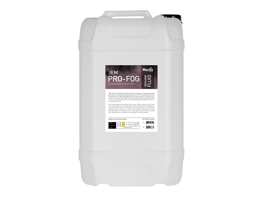 Martin JEM Pro-Fog Extra Quick Dissipating - Fog machine fluid - 25 liters - container