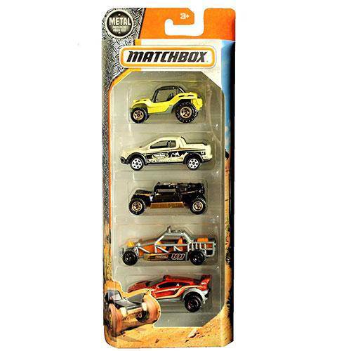 Matchbox 2016 1:64 Desert Cars 5-Pack – Rugged Playset for Kids