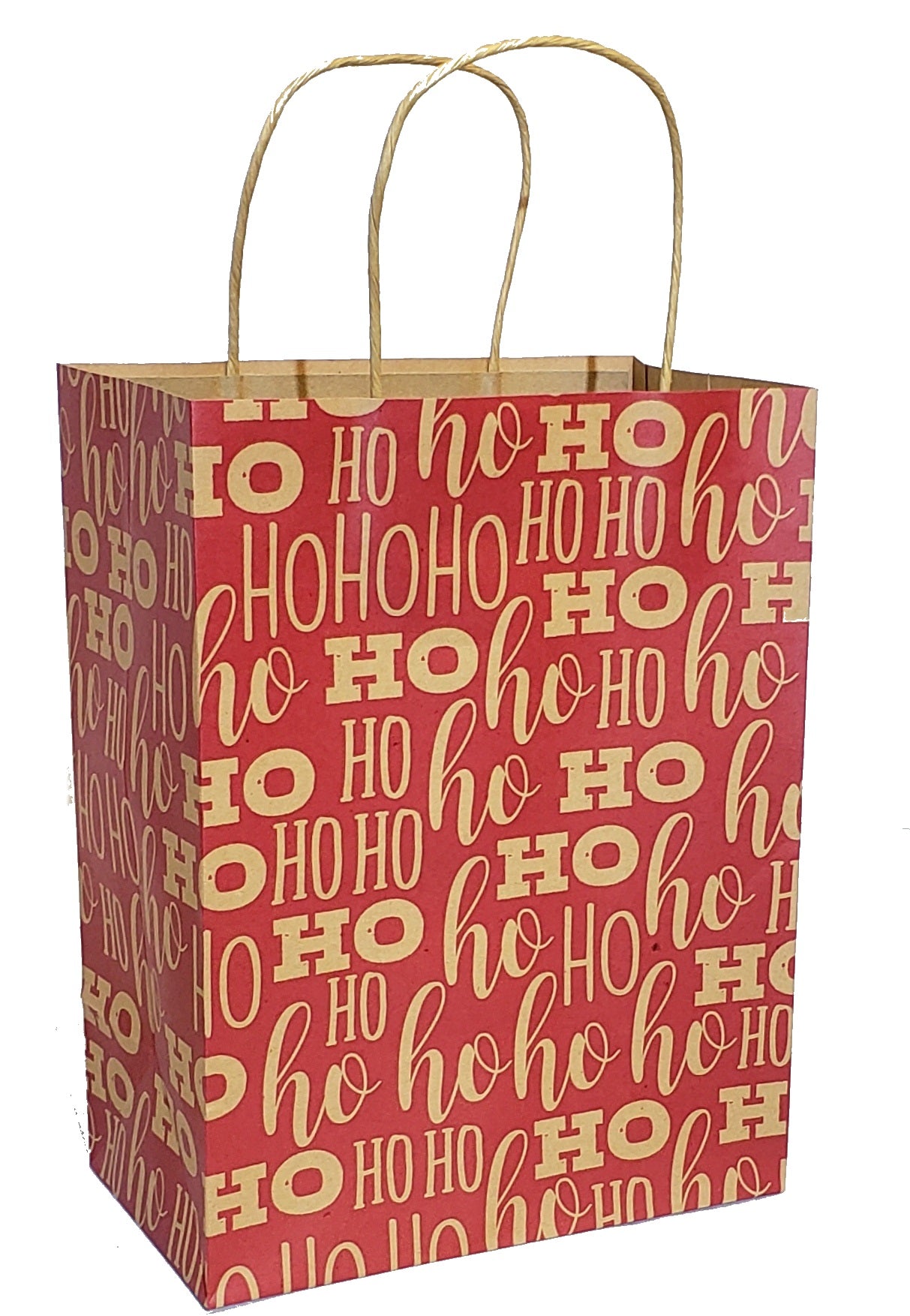 Medium Kraft Gift Bag - Ho Ho Ho