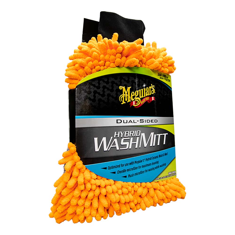 Meguiar's Hybrid Wash Mitt - Extremely Plush Microfiber Wash Mitt f/Gently Waxing