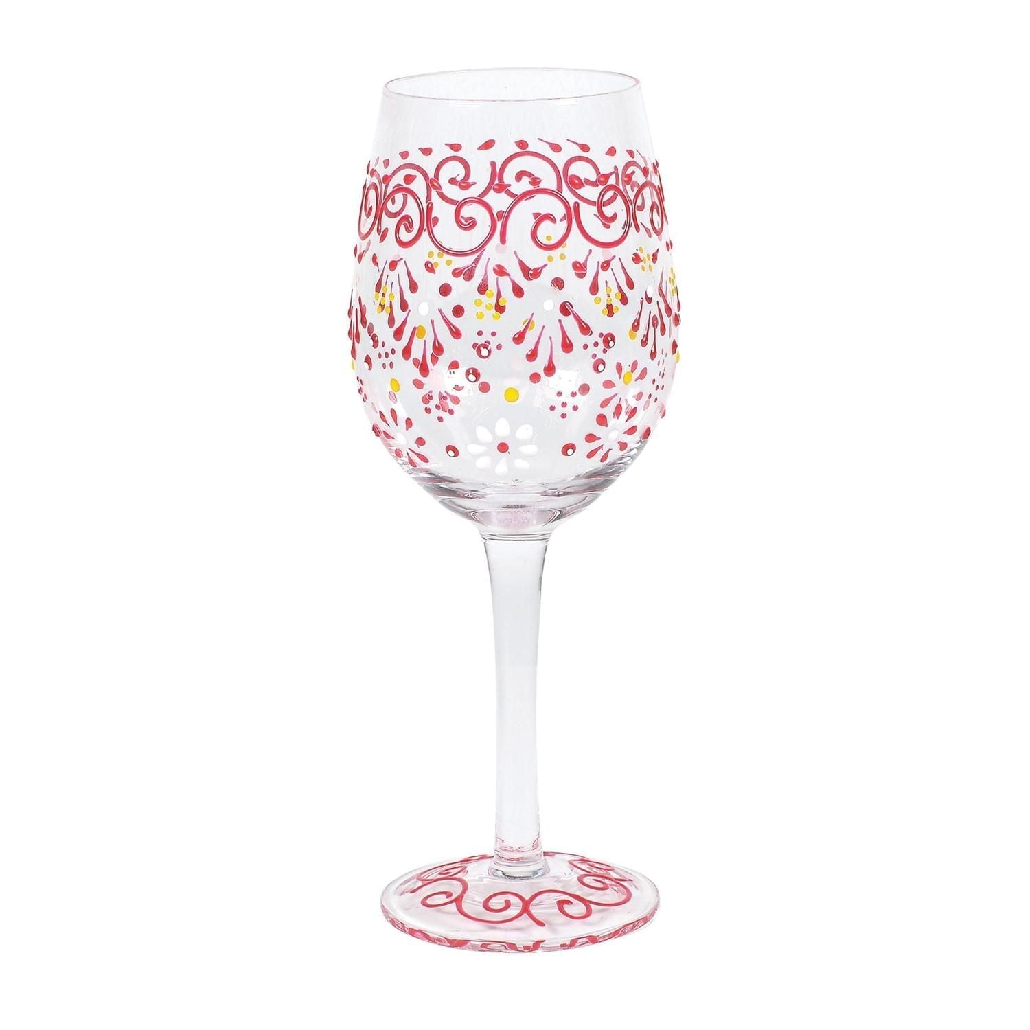 Melon Henna Stem Wine Glass
