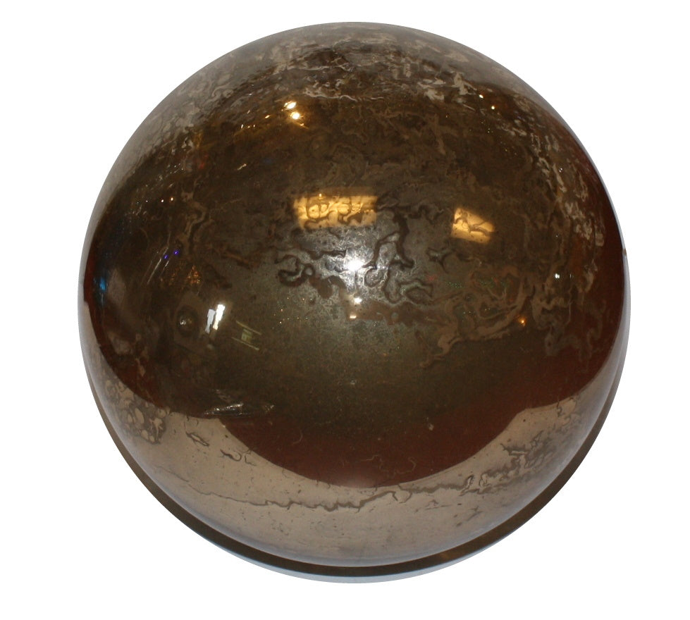 Mercury Glass Gazing Ball - Small Gold