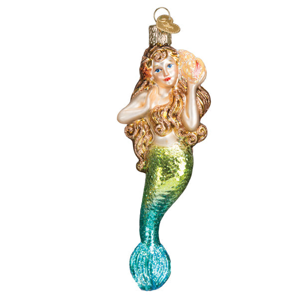 Mermaid Glass Ornament