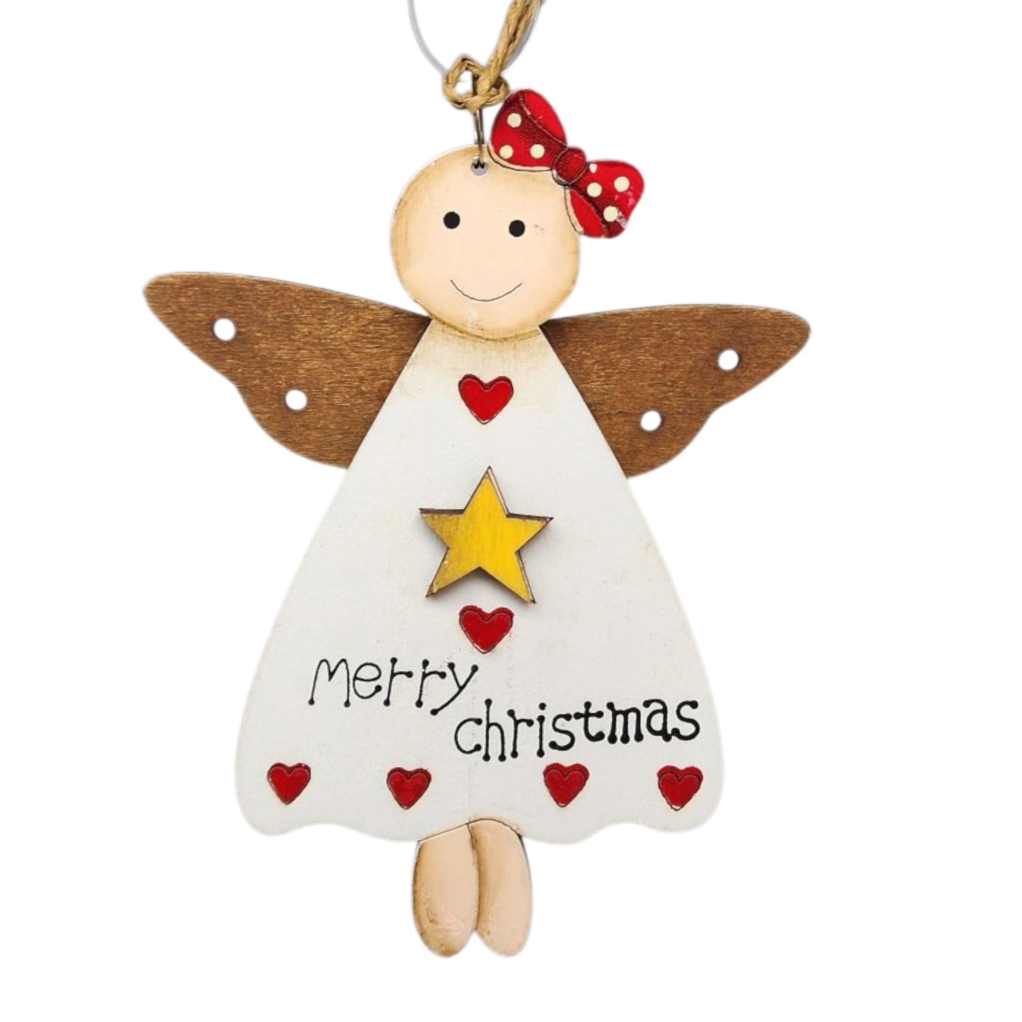 Merry Little Christmas Angel Ornament