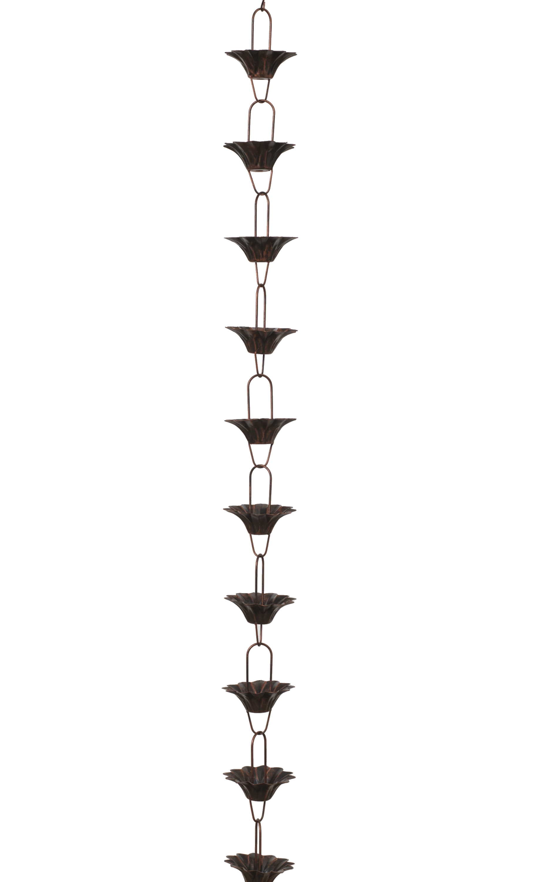 Metal Antique Rain Chain - Flower