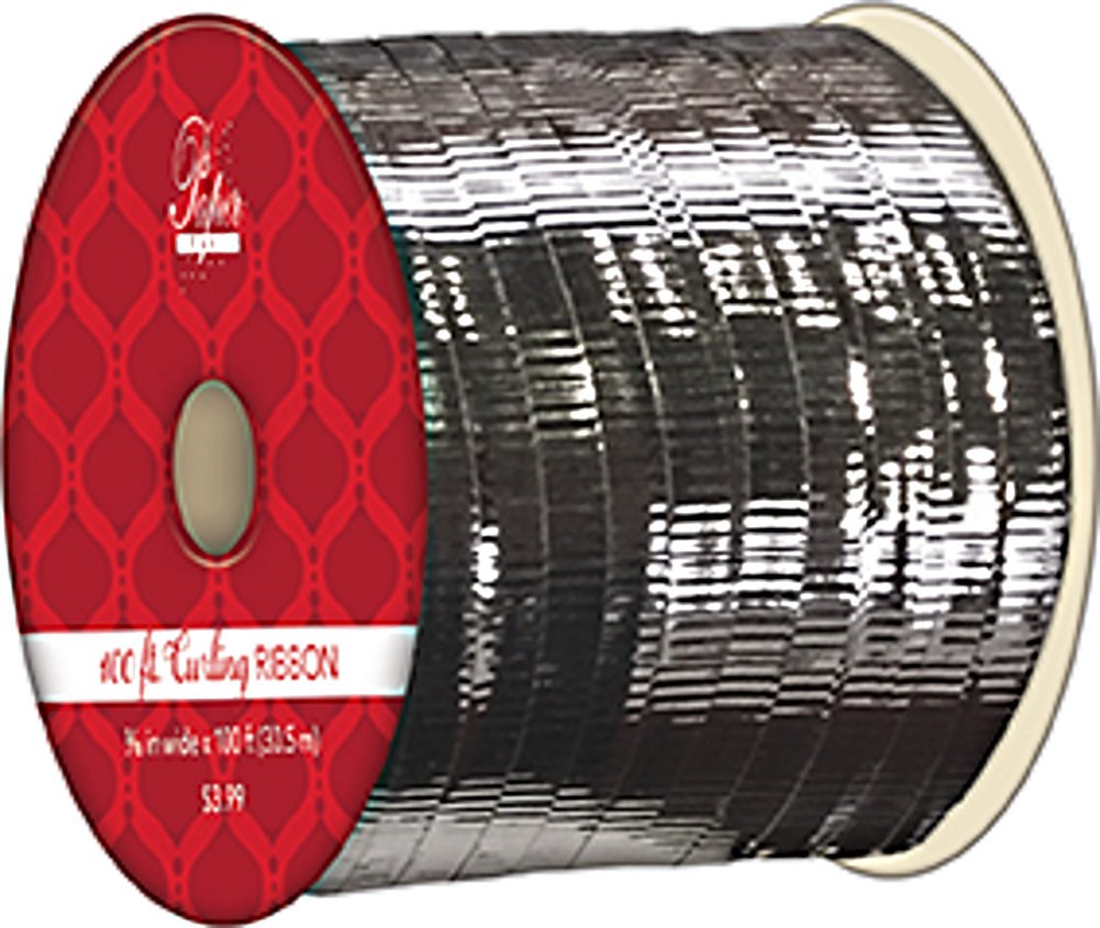 Metallic Style Curling Ribbon -3/16 inch X 100 Feet - Silver