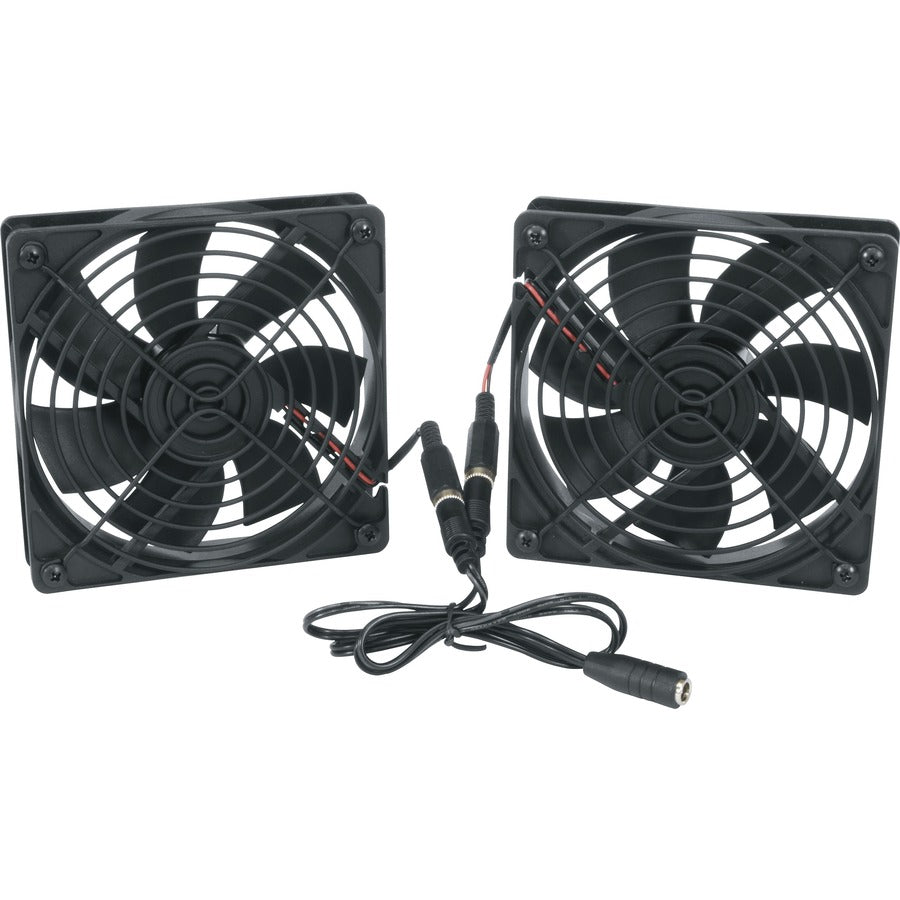 Middle Atlantic DC Fan Kit - 138 CFM - 1032.3 gal/min Maximum Airflow - Black - 2 pc(s)