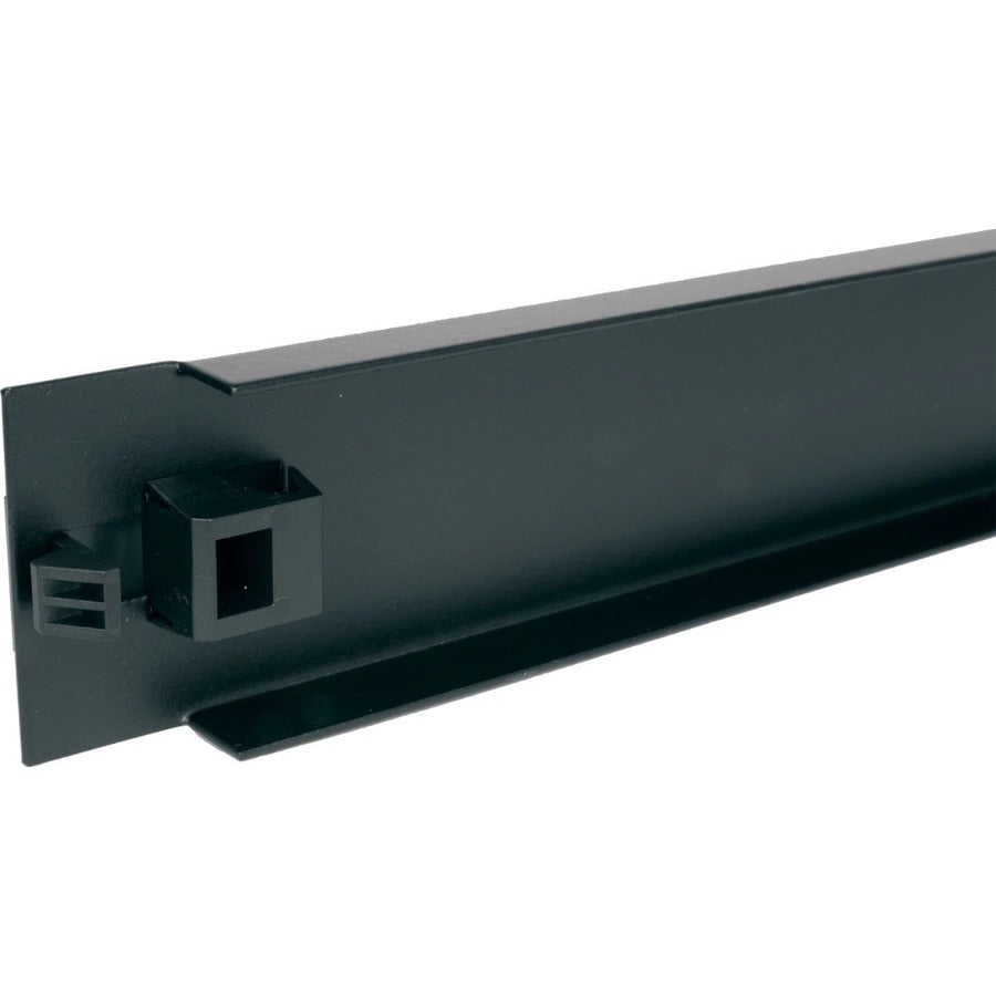 Middle Atlantic Flanged Blanking Panel - Steel - Flat Black - 1U Rack Height
