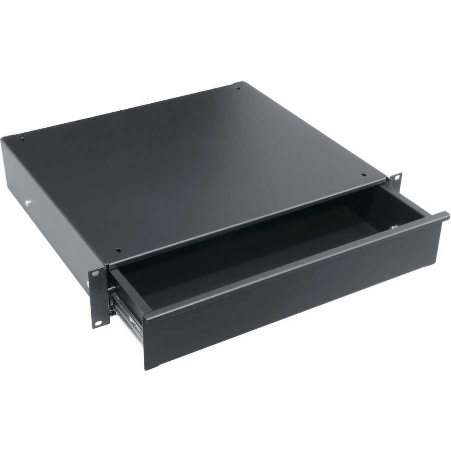 Middle Atlantic UD2 Rack Shelf - 2U Rack Height x 19 Rack Width - Black - Steel - 50 lb Ma