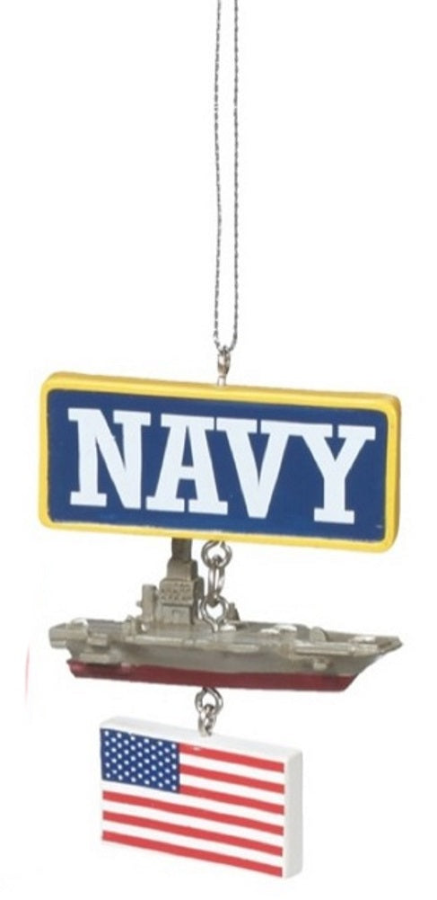 Military Vehicle Ornament - Navy
