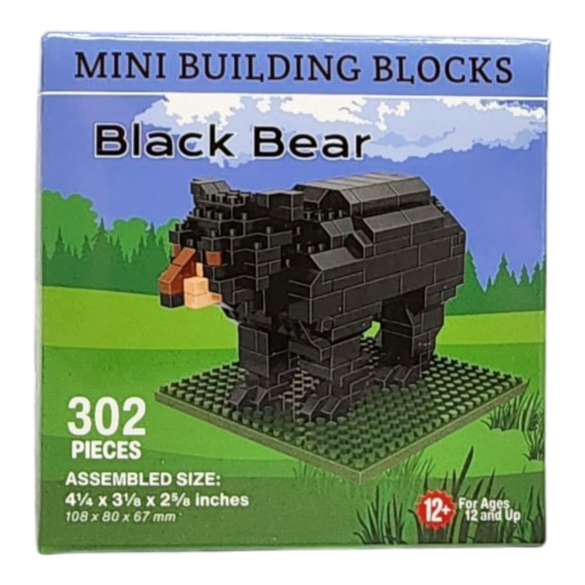 Mini Building Blocks - Black Bear