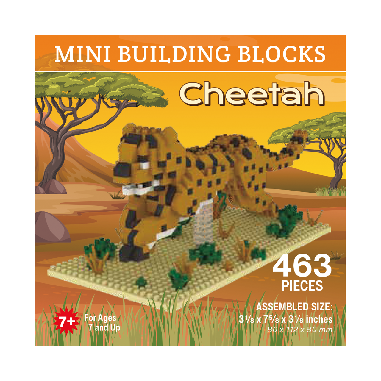 Mini Building Blocks - Cheetah