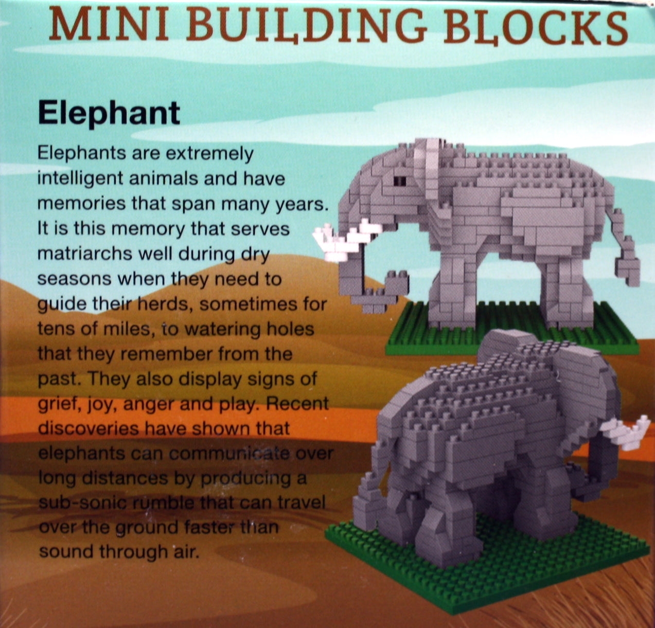Mini Building Blocks - Elephant