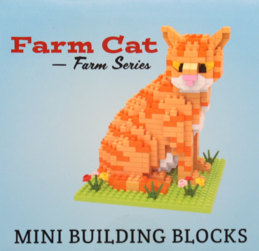 Mini Building Blocks - Farm Series - Cat