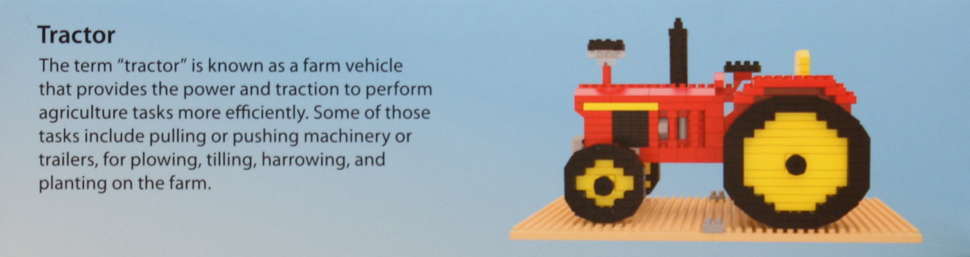 Mini Building Blocks - Farm Series - Tractor