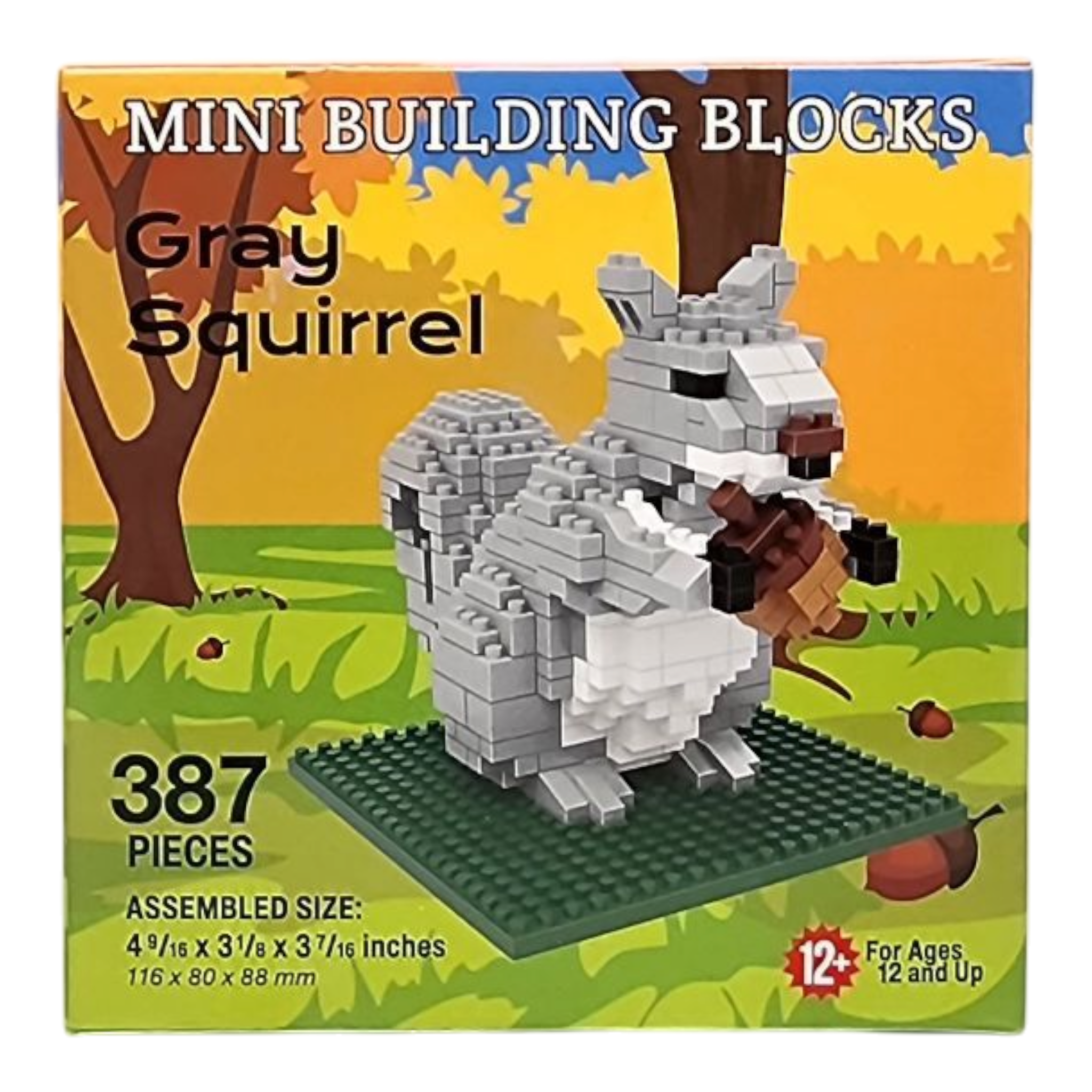 Mini Building Blocks - Gray Squirrel