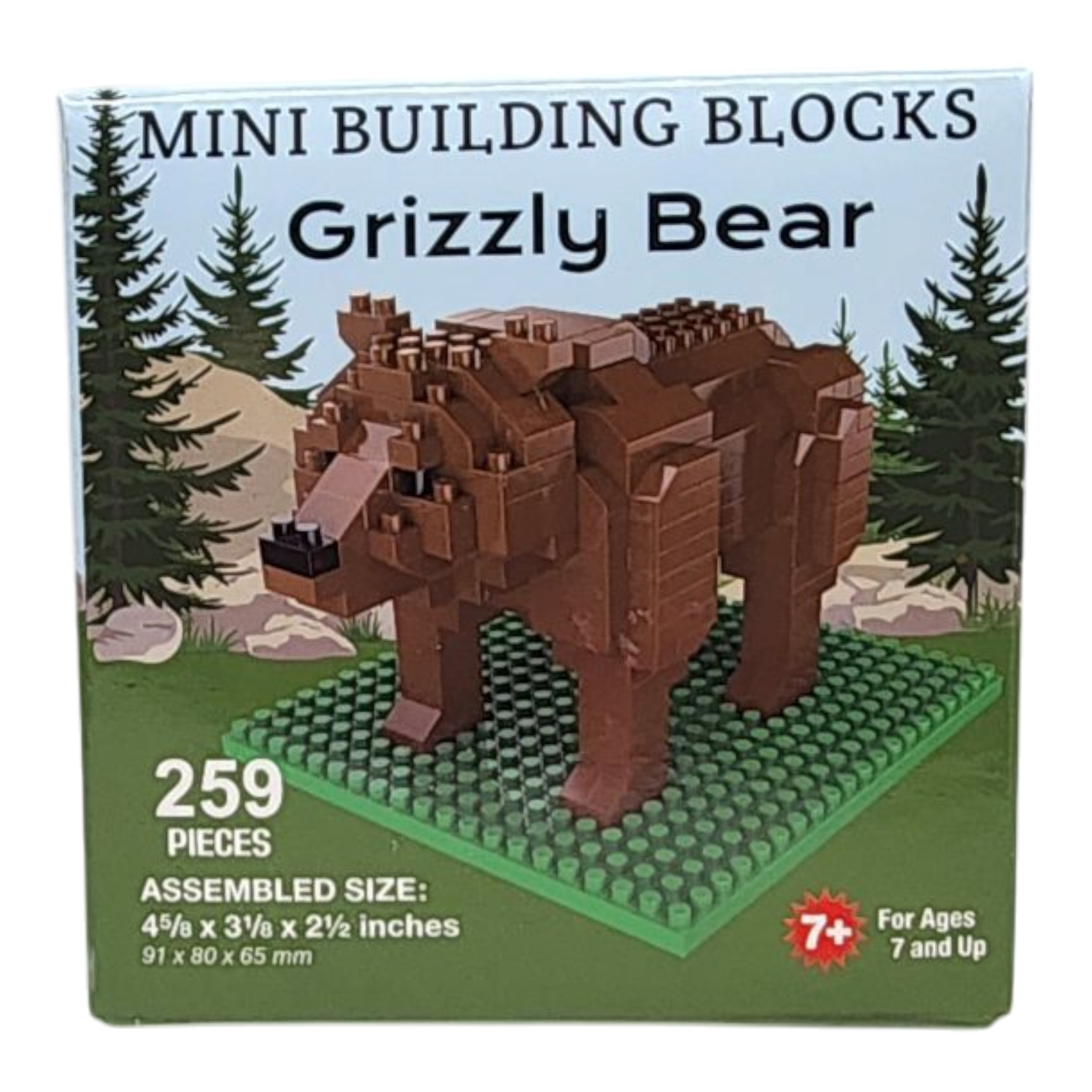 Mini Building Blocks - Grizzly Bear