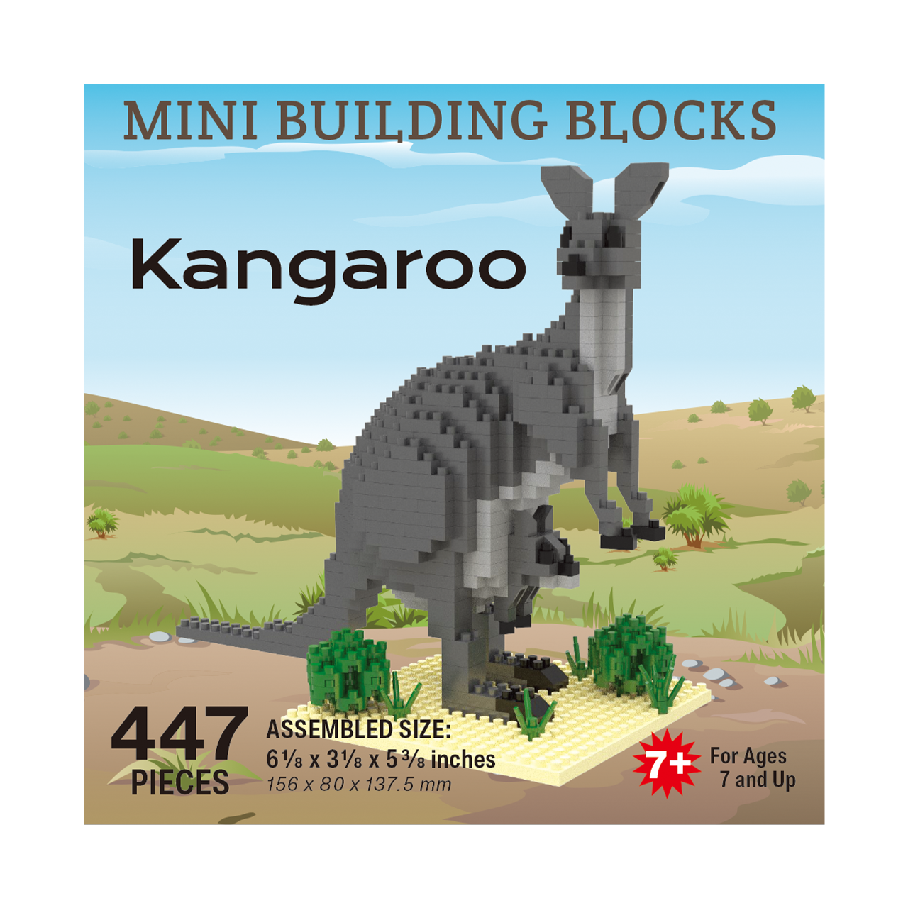 Mini Building Blocks - Kangaroo
