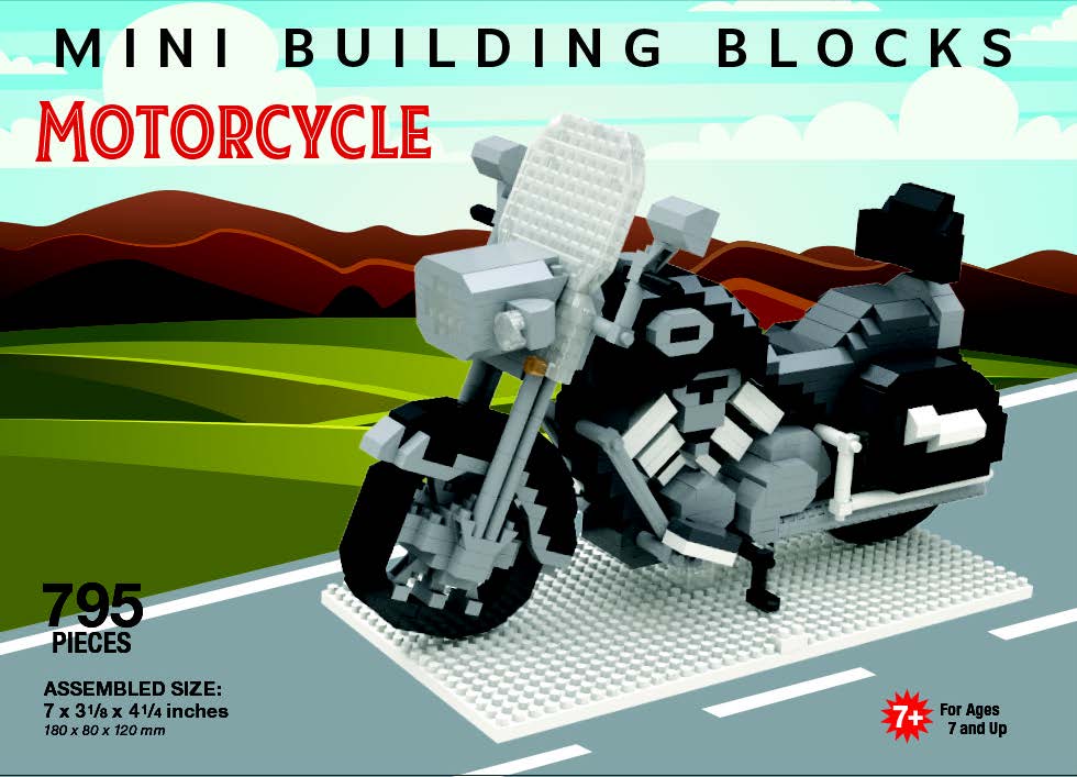 Mini Building Blocks Large - Motorcycle