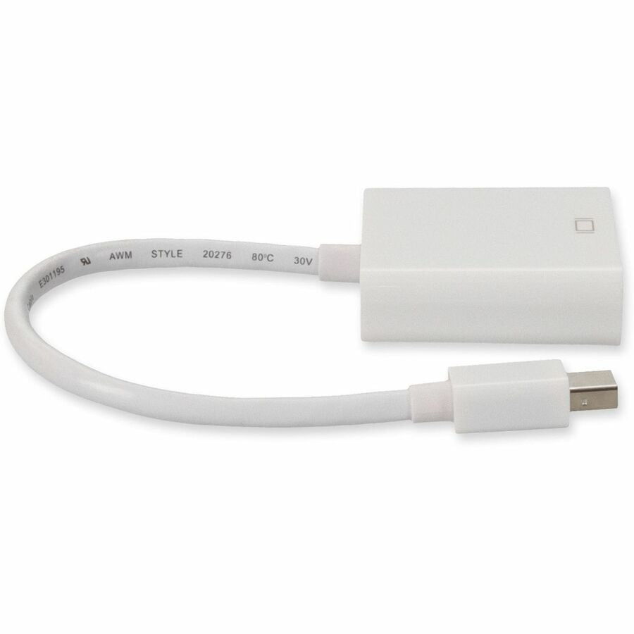 Mini-DisplayPort 1.1 Male to DVI-I (29 pin) Female White Active Adapter For Resolution Up to 1920x1200 (WUXGA) MDP2DVIA