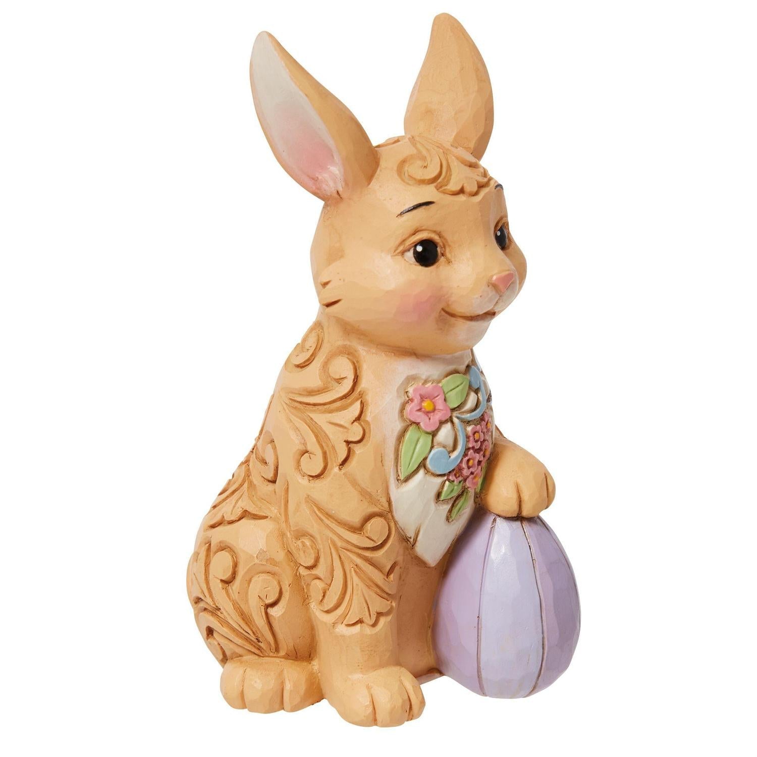 Mini Easter Bunny Floral Figurine