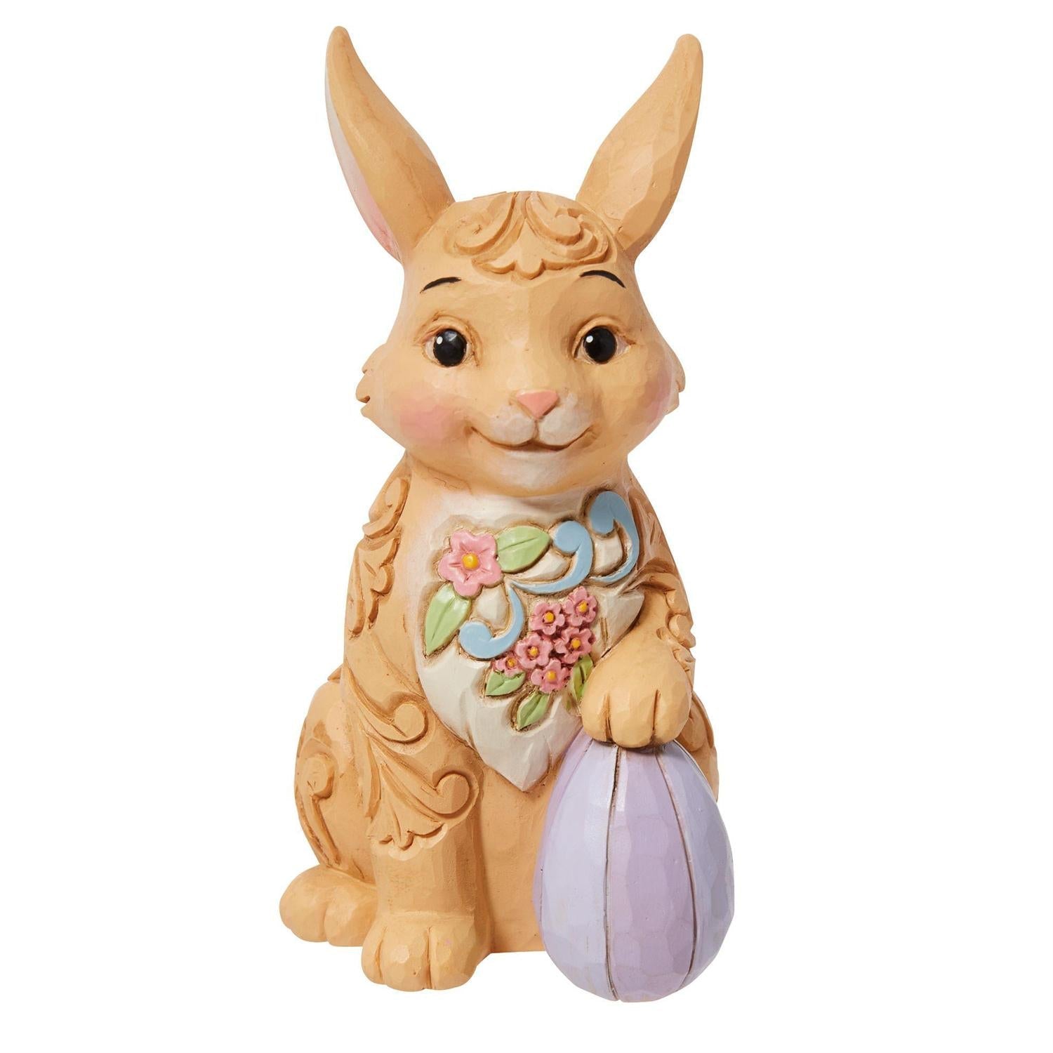 Mini Easter Bunny Floral Figurine
