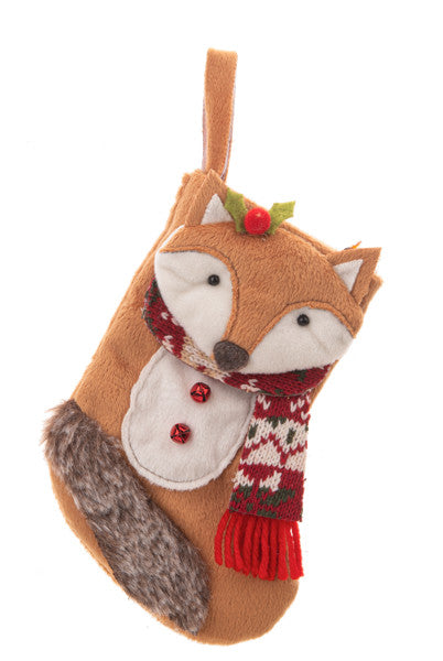 Mini Stocking Gift Card Holder - Fox