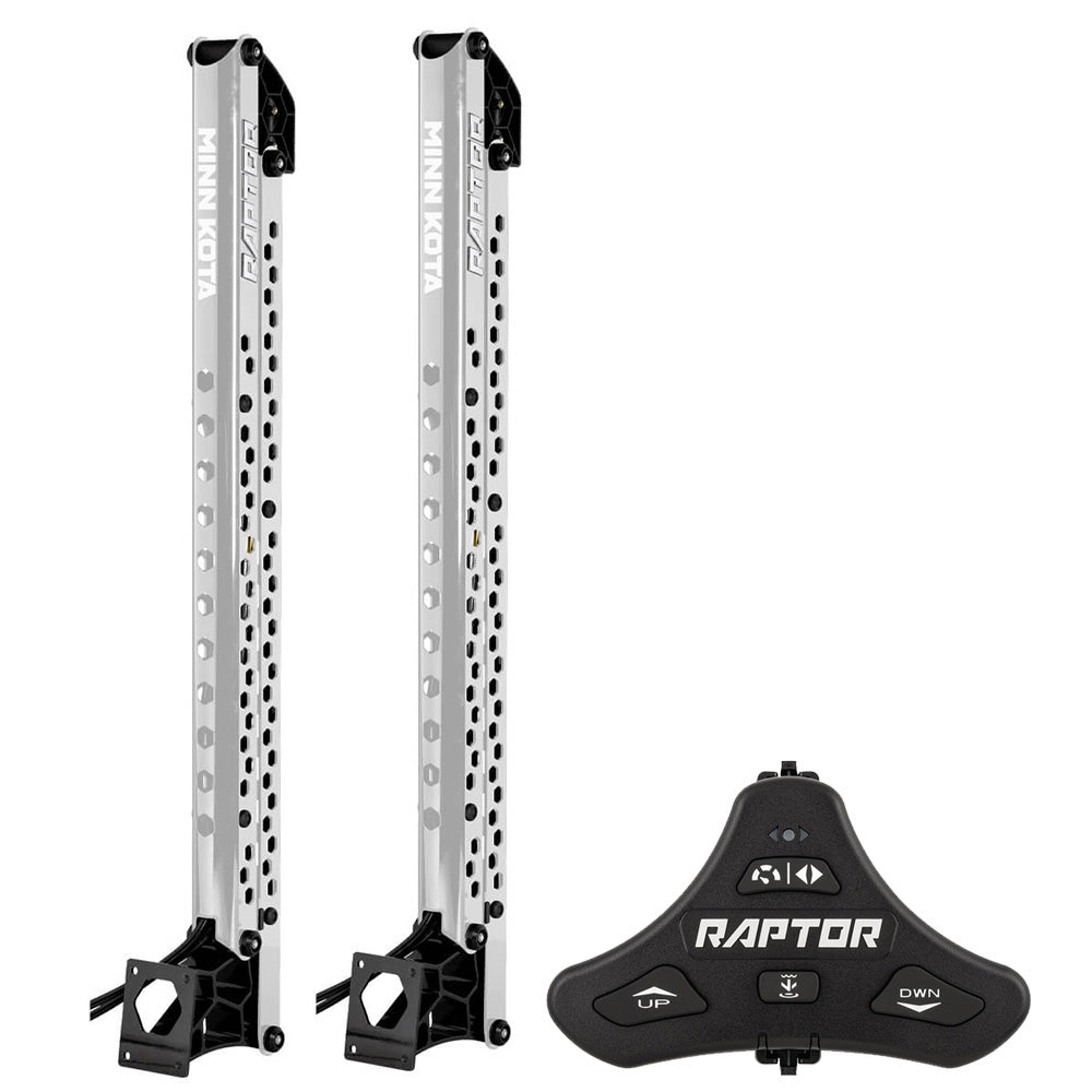 Minn Kota Raptor Bundle Pair - 8' Silver Shallow Water Anchors w/Active Anchoring &