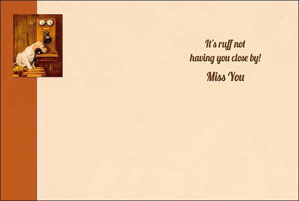 Miss You Card - It's Ruff Not Having You Close By