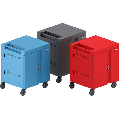 Mobile Device Charging Cart - 32 Device CUBE Cart | TecISoft TVC32PAC-90DR