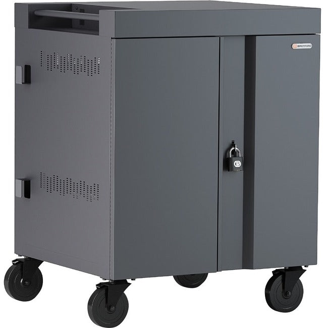 Mobile Laptop Charging Cart - Bretford CUBE 32 Device Cart | TechSoft TVC32PAC-90DC