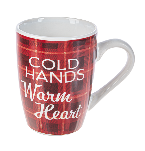 Modern Plaid Holiday Mugs -