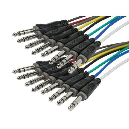 Monoprice 601196 8-Channel 1/4" TRS Snake Cable 6M